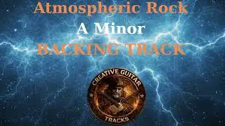Atmospheric Rock Backing Track in A Minor | For Guitar Practice | 127 BPM