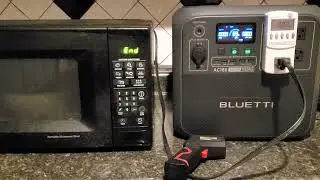 Microwave Test on Bluetti AC180 - Power Consumption