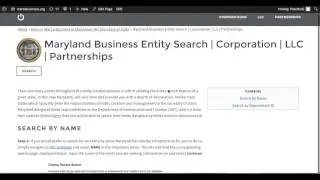 Maryland Business Entity Search | Corporation | LLC | Partnerships