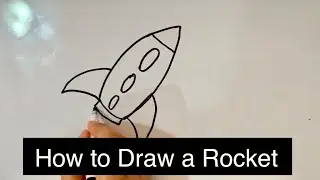 How to Draw a Rocket Ship Taking Off