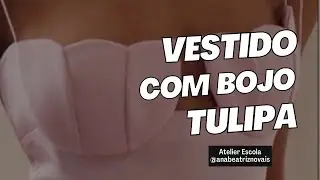 Vestido com três cortes verticais no bojo, formato de tulipa @Anabeatriznovais