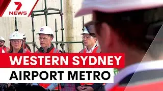 New Western Sydney airport metro station takes shape | 7NEWS