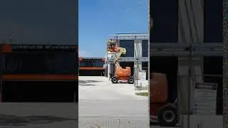 Duralift Knuckle Boom in use at a Construction Site