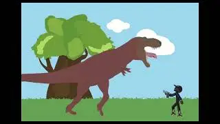 Animacion dino vs ciudad DC2 #animacion #dc2 #dinosaurios [Leonel Cruz