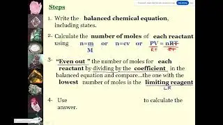 Chemistry 20 - Stoich Lesson 6 - Limiting and Excess Reagent Calculations