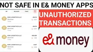 E & money Unauthorized transaction this app is not safe to user base on my experience Choyskie tv
