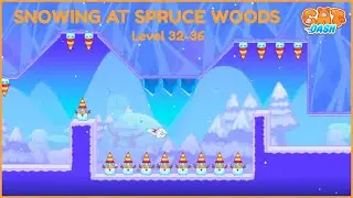 Snowing At Spruce Woods | Cat Dash | Geometry Dash Style Music Runner Gameplay