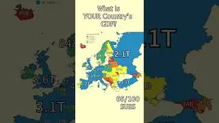 GDP Map: How Rich Is YOUR Country? 💰🌍 #Shorts #Geography #GDP