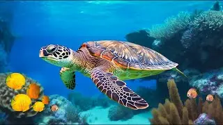 Aquarium 4K VIDEO ULTRA HD 🐠 Beautiful Coral Reef Fish Relaxing Sleep Meditation Music