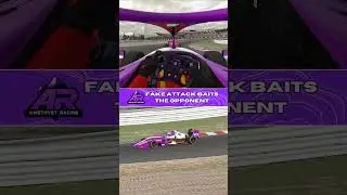 🟣 Fake Attack Baits Opponent 🟣 #amethystracing #racing  #simracing #iracing #race #sim