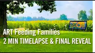 ART FEEDING FAMILIES | Start to Finish & Final Reveal | 2 MIN Timelapse