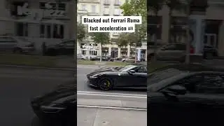 Blacked out FERRARI ROMA! 🚀 Fast acceleration