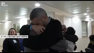 Or Levy arrives at the hospital in Israe and reunites with loved ones
