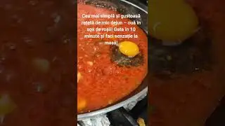 Ouă &icirc;n sos de roșii #food #cooking #reteterapide #recipe #delicious