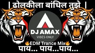 DHOLKILA BANDHIN TUJHE PAAY | ढोलकीला बांधिल तुझे पाय | DJ Amax | Dj Trance Bass Mix Marathi Song