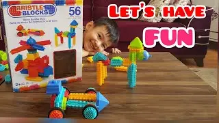 BRISTLE BLOCKS ll PLAYiNG BRiSTLE BLOCKS FOR KiDS ll &ccedil;ok eğlenceli &ccedil;o&ccedil;uk videosu