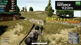 PUBG Update 17.1 on Nvidia 920m | 920mx + Core i5 | 2018 Benchmark Test