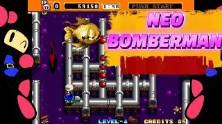 NEO BOMBERMAN Twin Fish 2nd Boss Battle - Mame Arcade Gaming #gaming #neobomberman
