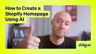 How to Create a Homepage in Shopify using AI (Really Fast)