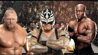 WWE Hell In A Cell Match Rey Mysterio Vs Brock Lesnar Vs Bobby Lashley