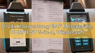 Produktbewertung EMF Messger&auml;te, DURFICST 5-in-1, Wiederaufladbarer Digitaler Strahlungsdetektor f&uuml;r