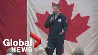 Canada Election: Conservative leader Andrew Scheer holds campaign event