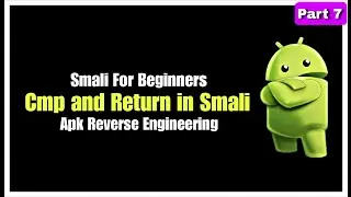 CMP AND RETURN INSTRUCTION IN SMALI   | SMALI FOR BEGINNERS | #apk #reverseengineering #smali 