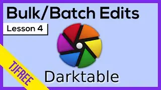 Darktable Lesson 4 | Edit multiple photos at once (crop, rotate, color, etc...)