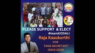 Support and Elect Raja Kasukurthi for TANA Secretary - Activities