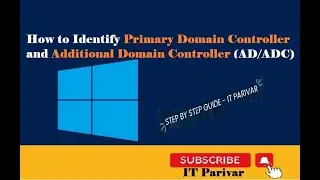 How to Identify Primary Domain Controller and additional Domain Controller || Check AD, ADC Status