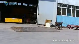 automated trackless transfer cart for industrial material handling