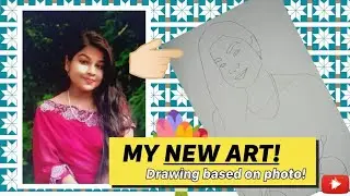 Photo to Pencil Sketch Drawing | Portrait Drawing from Photo | Easy Art Tutorial