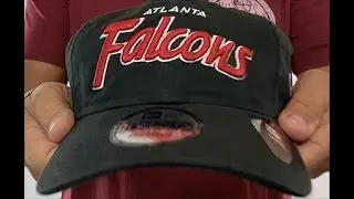 Atlanta Falcons RETRO-SCRIPT SNAPBACK Black Hat by New Era
