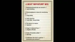 Most important exit exam McQ #exitexamquestions #onlyexitexam #dpharmaexitexam