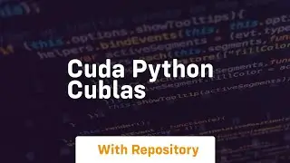 cuda python cublas