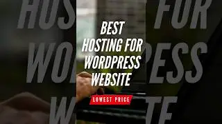 best wordpress hosting #shorts  #wordpress #wordpresshosting #webhosting #hosting