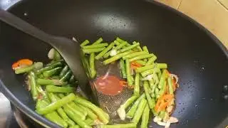 Menu jimat..Tumis kacang panjang dgn telur /selera makan/jom masak