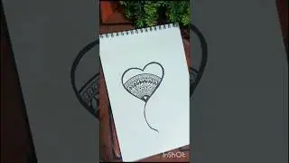 heart mandala art ❤️ #shorts#arts#ytshorts#youtubeshorts#