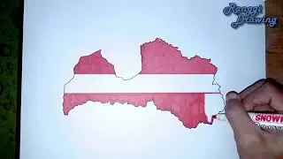 How to Draw Map of Latvia