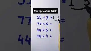 how to #multiply #two #digit number #multiplication #trick #easy #mathstricks #shorts