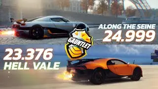 (Gauntlet) Agera RS x Along The Seine 24.999 | Pur Sport x Hell Vale 23.376 - Asphalt Legends Unite