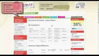 Duke of Ed - Coordinator access to Participants' Online Record Books