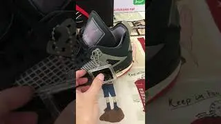 OFF WHITE Air Jordan 4 Bred!!!Full review on my channel #OFF WHITE Air Jordan 4 Bred #Jordan 4 Bred