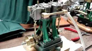Stuart D10 marine steam engine vertical twin