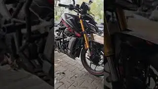 Apache RTR310 Crash guard installation #apachertr310 #tvsbike #tvsmotor #bikemodification