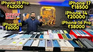 Biggest iPhone Sale Ever 🔥 I Cheapest iPhone Market | Second Hand Mobile | iPhone16 Pro iPhone 17