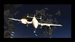 MidAir Flak airplanes explosions #pyrofx  #explosion #houdinifx #opentowork