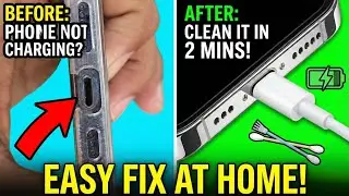 iPhone Charge nhi Ho Raha Toh Ye kare😮&zwj;💨 #iphone 👉🏻 Try This 2-Minute Fix Before Buying a New Cable!