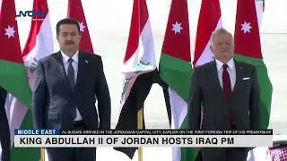 King Abdullah II of Jordan hosts Iraq PM al-Sudani in Amman
