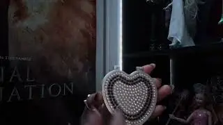 bedazzled heart compact scratching asmr 🩶💤